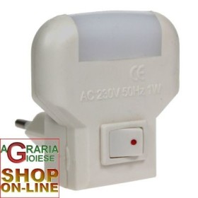 LUCE NOTTURNA LED CON INTERRUTTORE LUCE NOTTURNA LED CON INTERRUTTORE