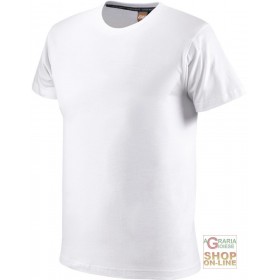 MAGLIETTA BUMBAC JUMĂTATE MANICA GR 110 CULOARE ALBĂ TG S XXL MAGLIETTA BUMBAC JUMĂTATE MANICA GR 110 CULOARE ALBĂ TG S XXL