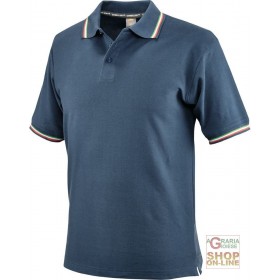 MAGLIETTA POLO 100% CARDED BUMBAC ALBASTRU CULOARE TG S XXL MAGLIETTA POLO 100% CARDED BUMBAC ALBASTRU CULOARE TG S XXL