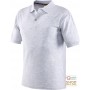 MAGLIETTA POLO 100% COTONE CARDATO COLORE GRIGIO CHIARO TG S XXL