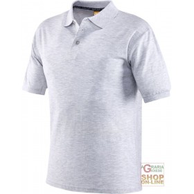 MAGLIETTA POLO 100% CARTON CARDAT DE CULOARE GRI DESCHIS TG S XXL MAGLIETTA POLO 100% CARTON CARDAT DE CULOARE GRI DESCHIS TG S