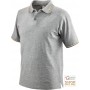 MAGLIETTA POLO 100% CARTON CARDAT DE CULOARE GRI DESCHIS TG S