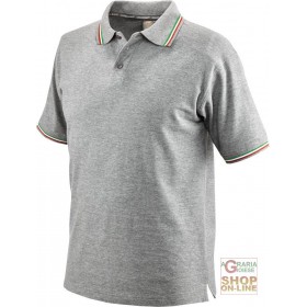 MAGLIETTA POLO 100% CARTON CARDAT DE CULOARE GRI DESCHIS TG S XXL MAGLIETTA POLO 100% CARTON CARDAT DE CULOARE GRI DESCHIS TG S