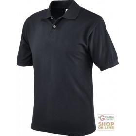 MAGLIETTA POLO 100% BUMBAC PIEPTĂNAT GR 190 CA CULOARE NEAGRĂ TG S XXL MAGLIETTA POLO 100% BUMBAC PIEPTĂNAT GR 190 CA CULOARE NEAGRĂ