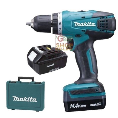 MAKITA BURGHIU CU 2 BATERII 14 VOLT LITIU DF347DWE CU CARCASĂ