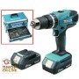 MAKITA BURGHIU CU 2 BATERII 18 VOLT LITIU HP457DWEX CU CARCASĂ