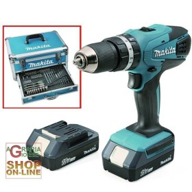MAKITA BURGHIU CU 2 BATERII 18 VOLT LITIU HP457DWEX CU CARCASĂ DIN ALUMINIU MAKITA BURGHIU CU 2 BATERII 18 VOLT LITIU HP457DWEX CU CARCASĂ