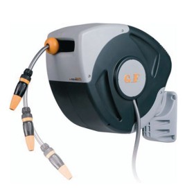 AVVOLGITUBO AUTOMATICO REWALL CON 25 METRI TUBO IN GOMMA AVVOLGITUBO AUTOMATICO REWALL CON 25 METRI TUBO IN GOMMA