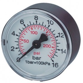 MANOMETRO PER AUTOCLAVE DIAM. 63 0-12 BAR SECCO 1/4 MANOMETRO PER AUTOCLAVE DIAM. 63 0-12 BAR SECCO 1/4