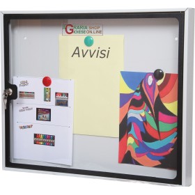 AVIZIER ÎN PARTEA DE JOS DIN TABLĂ PICTATĂ MAGNETICus CM. 58x6X48h. AVIZIER ÎN PARTEA DE JOS DIN TABLĂ PICTATĂ MAGNETICus CM.