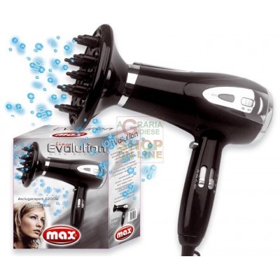 MAX HAIRDRYER 2200W EVOLUTION CU DIFUZOR