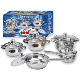MAX BATTERIA PENTOLE INOX 10 PEZZI MAX BATTERIA PENTOLE INOX 10 PEZZI