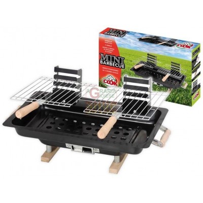 MAX BBQ PORTABIL CU 2 GRILE 43X25X45CM