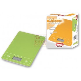 MAX BILANCIA CUCINA VETRO DUAL COLOR 2KG MAX BILANCIA CUCINA VETRO DUAL COLOR 2KG