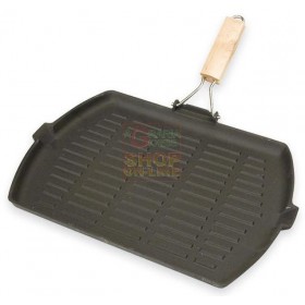 MAX BISTECCHIERA 21X35 GHISA M/LEGNO COOK MAX BISTECCHIERA 21X35 GHISA M/LEGNO COOK