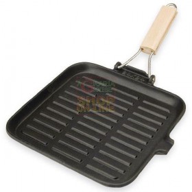 MAX BISTECCHIERA 24X24 GHISA M/LEGNO COOK MAX BISTECCHIERA 24X24 GHISA M/LEGNO COOK