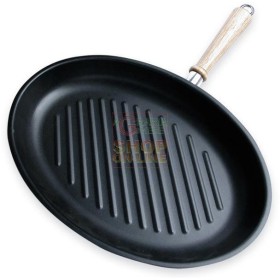 MAX BISTECCHIERA OVALE 35CM ANT.M/LEGNO LUX MAX BISTECCHIERA OVALE 35CM ANT.M/LEGNO LUX