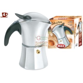 MAX CAFFETTIERA  ALLUMINIO 4 TZ MOKA MAX MAX CAFFETTIERA ALLUMINIO 4 TZ MOKA MAX