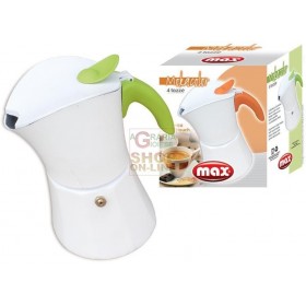MAX CAFFETTIERA MOKA MAX DUAL COLOR 4 TAZZE MAX CAFFETTIERA MOKA MAX DUAL COLOR 4 TAZZE