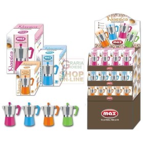 MAX CAFFETTIERE KLASSICA COLOR 1/3/6  84 PZ MAX CAFFETTIERE KLASSICA COLOR 1/3/6 84 PZ