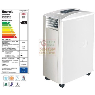 MAX CLIMATIZZATORE PORTATILE 9000BTU