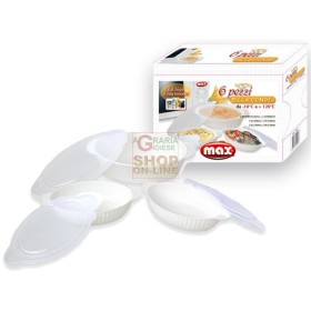 MAX CONTAINERE CU MICROUNDE SET 6 OVALE BUC MAX CONTAINERE CU MICROUNDE SET 6 OVALE BUC