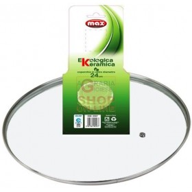 MAX GLASS COVER 24CM CERAMIKA EKOLINE MAX GLASS COVER 24CM CERAMIKA EKOLINE