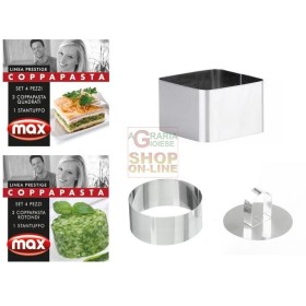 MAX COPPAPASTA SET 3 PCS + 1 PLUNGER ASS. MAX COPPAPASTA SET 3 PCS + 1 PLUNGER ASS.