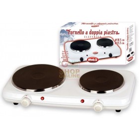 MAX FORNELLO ELETTRICO 2 PIASTRE MAX FORNELLO ELETTRICO 2 PIASTRE