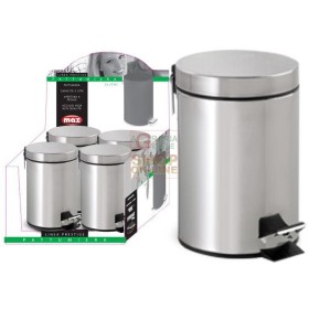 MAX PATTUMIERA A PEDALE 3 LT INOX DISPLAY MAX PATTUMIERA A PEDALE 3 LT INOX DISPLAY