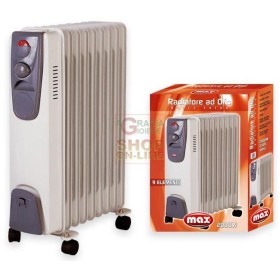 MAX RADIATORE AD OLIO 9 ELEMENTI 2000 W MAX RADIATORE AD OLIO 9 ELEMENTI 2000 W