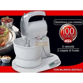 MAX SBATTITORE CON CIOTOLA 100CUOCHI MAX SBATTITORE CON CIOTOLA 100CUOCHI