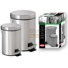 MAX SET 2 PUBELE DE OȚEL 12+3 LITRI MAX SET 2 PUBELE DE OȚEL 12+3 LITRI