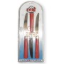 MAX SET 3 COLTELLI M/COLOR ROSSO/BIANCO