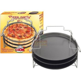 MAX SET 3 TEGLIE PIZZA DIA.29CM C/SOSTEGNO MAX SET 3 TEGLIE PIZZA DIA.29CM C/SOSTEGNO