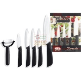 MAX SET CERAMICA - 5 COLTELLI + PELAPATATE MAX SET CERAMICA - 5 COLTELLI + PELAPATATE