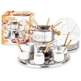 MAX SET FONDUE 6 PIATTI B.CHI GIOCOSA 30PZ MAX SET FONDUE 6 PIATTI B.CHI GIOCOSA 30PZ