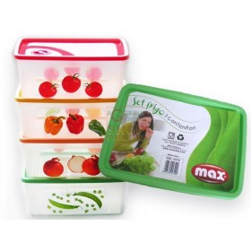 MAX SET FRIGO 3 CONTENITORI VERDURA MAX SET FRIGO 3 CONTENITORI VERDURA