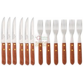 MAX SET GRAN GRILL 6 COLT+6 FORCH M/LEGNO MAX SET GRAN GRILL 6 COLT+6 FORCH M/LEGNO