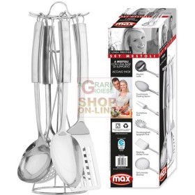 MAX SET LADLES 6BUC W / UMERAȘ DIN OȚEL INOXIDABIL MAX SET LADLES 6BUC W / UMERAȘ DIN OȚEL INOXIDABIL