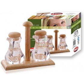 MAX SET OLIO ACETO IN LEGNO E VETRO MAX SET OLIO ACETO IN LEGNO E VETRO