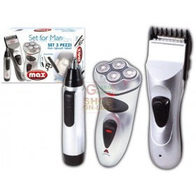 MAX MEN'S SET RAZOR-TAGLIACAPELLI-REGOLA BAS MAX MEN'S SET RAZOR-TAGLIACAPELLI-REGOLA BAS