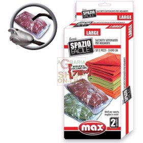 MAX SPAZIO FACILE SAC.2PZ LARGE 55X90CM MAX SPAZIO FACILE SAC.2PZ LARGE 55X90CM
