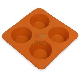 MAX STAMPO SILICONE 4 MUFFINS ROSSO MAX STAMPO SILICONE 4 MUFFINS ROSSO