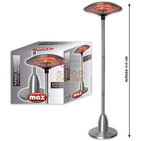 MAX STUFA ALOGENA FUNGO C/TIMER DIA.61CM MAX STUFA ALOGENA FUNGO C/TIMER DIA.61CM