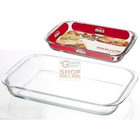 MAX TEGLIA RETTANGOLARE 2.9LT DIM.39X24X6 CM MAX TEGLIA RETTANGOLARE 2.9LT DIM.39X24X6 CM