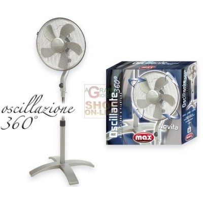 lampă de podea MAX VENTILATOR OSCILANTĂ LA 360°