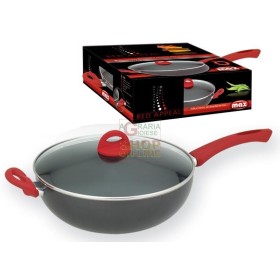 WOK MAX 28CM C / COP. STICLĂ ROȘIE DE RECURS WOK MAX 28CM C / COP. STICLĂ ROȘIE DE RECURS