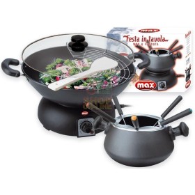 wok ELET MAXTRICO CU FONDUE FESTA IN TAV. wok ELET MAXTRICO CU FONDUE FESTA IN TAV.