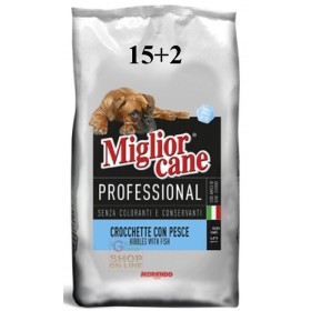 MIGLIORCANE CROCCHETTE PER CANI INTOLLERANTI CON PESCE KG.17